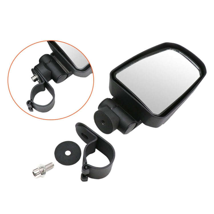 Pair All-terrain Vehicles Wide Field View 2.0 inch Rearview Mirror Side Reflector Mirror for UTV ...