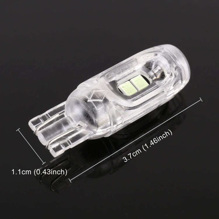 10 PCS T10 DC12V / 1W Car Clearance Light 5LEDs SMD-3030 Lamp Beads (Ice Blue Light)