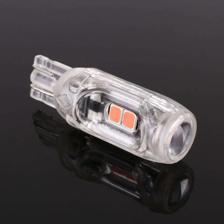 10 PCS T10 DC12V / 1W Car Clearance Light 5LEDs SMD-3030 Lamp Beads (Pink Light)