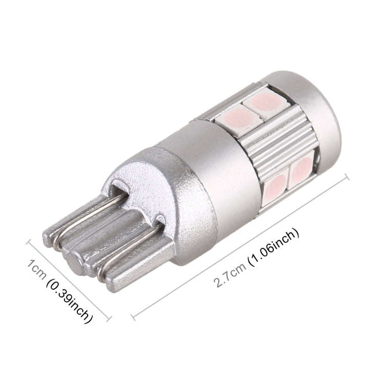 4 PCS T10 DC12V / 2W Car Clearance Light 9LEDs SMD-3030 Lamp Beads (Pink Light)
