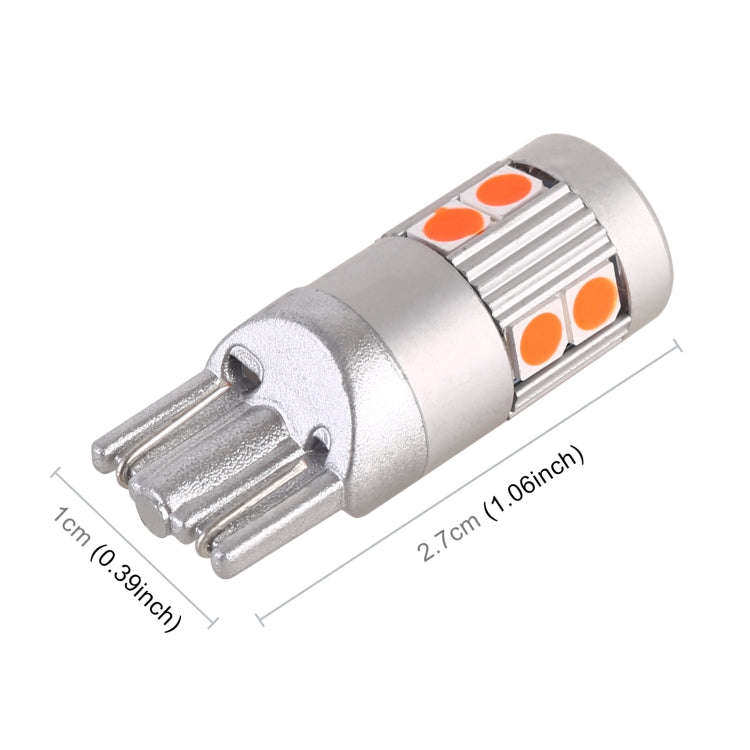 4 PCS T10 DC12V / 2W Car Clearance Light 9LEDs SMD-3030 Lamp Beads (Red Light)