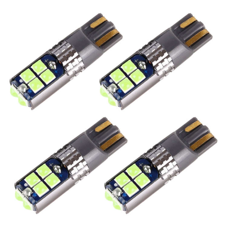 4 PCS T10 DC12V / 2W Car Clearance Light 10LEDs SMD-3030 Lamp Beads (Ice Blue Light)