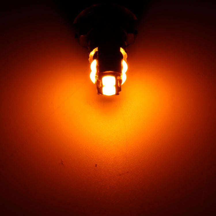 4 PCS T10 DC12V / 2W Car Clearance Light 10LEDs SMD-3030 Lamp Beads (Yellow Light)