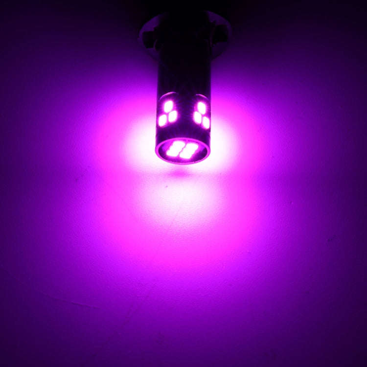 4 PCS T10 DC12V / 2.5W Car Clearance Light 18LEDs SMD-3020 Lamp Beads(Pink Light)