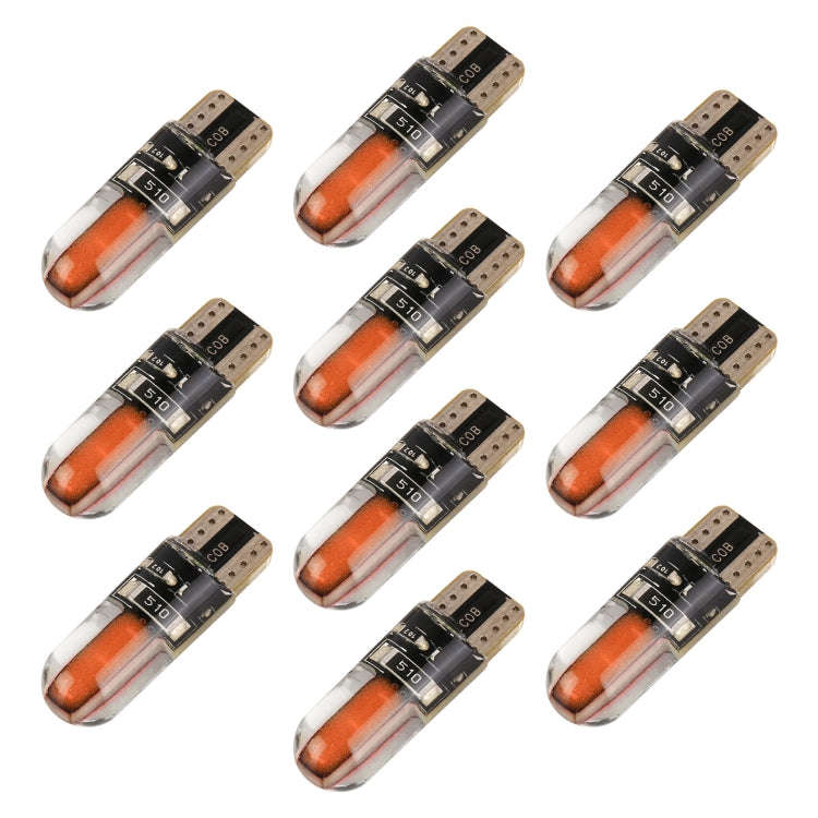 10 PCS T10 DC12V / 1W Car Clearance Light COB Lamp Beads (Pink Light)
