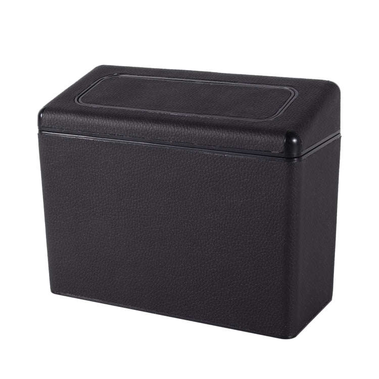 Car Plastic Trash Can Large Capacity Interior Accessories Box (Black)