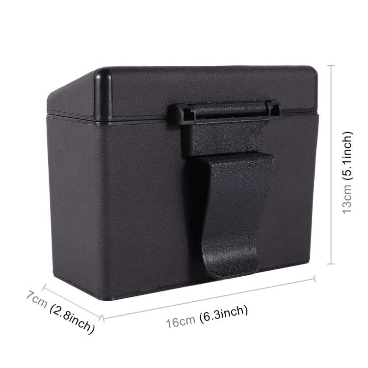 Car Plastic Trash Can Large Capacity Interior Accessories Box (Black)