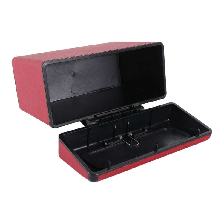 Car Plastic Trash Can Large Capacity Interior Accessories Box (Red)