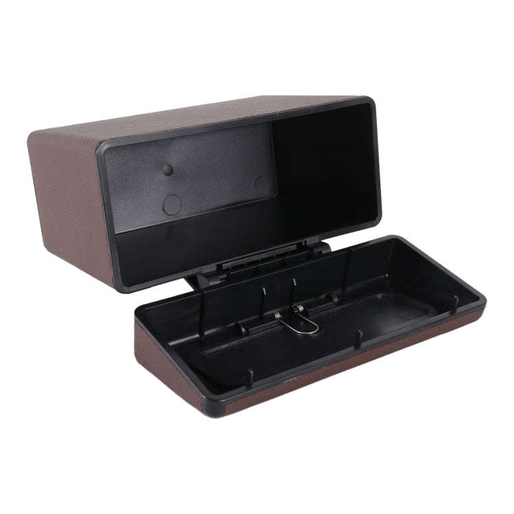 Car Plastic Trash Can Large Capacity Interior Accessories Box (Brown)