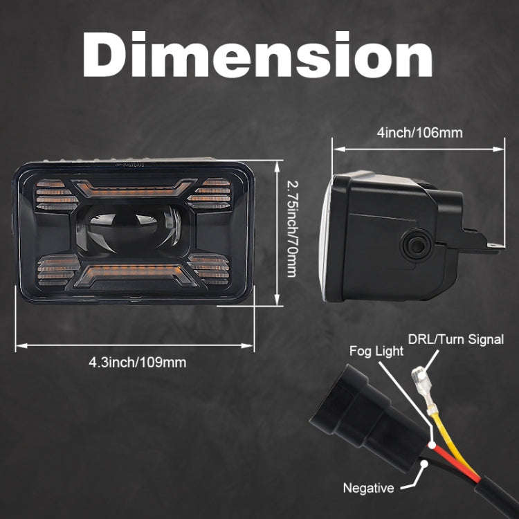 1 Pair Car Special Modified Front Fog Lamp for US Version Ford F150 2015-2016
