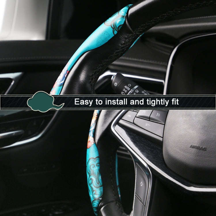 Car Universal China-Chic Relief Steering Wheel Cover (Lucky Strike)