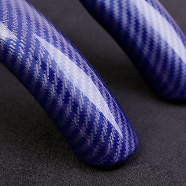 Car Universal Carbon Fiber Steering Wheel Cover (Blue)
