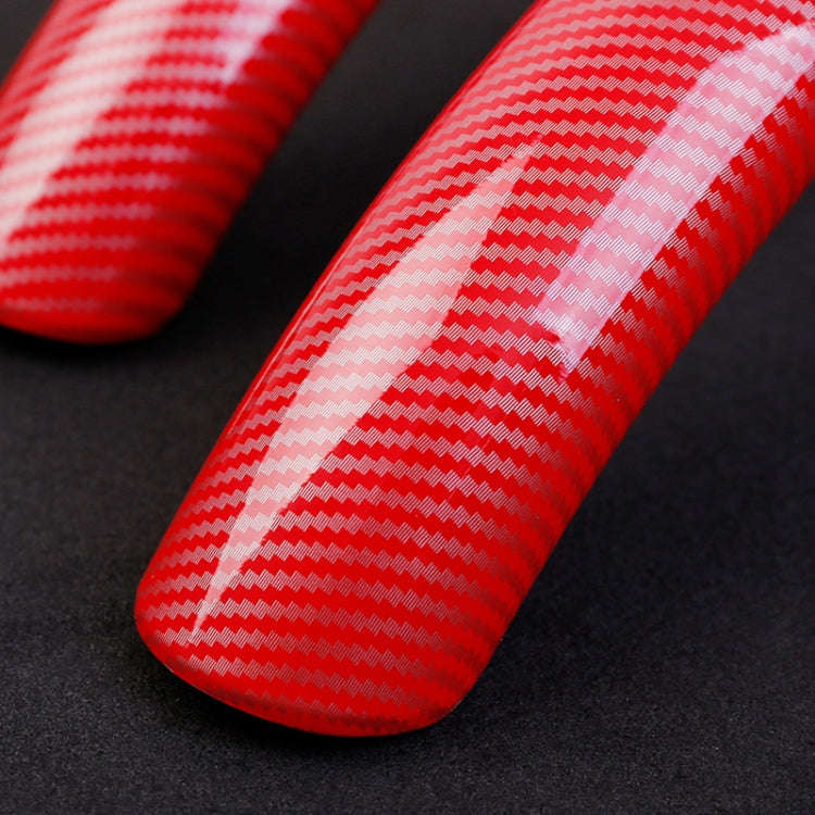 Car Universal Carbon Fiber Steering Wheel Cover (Red)