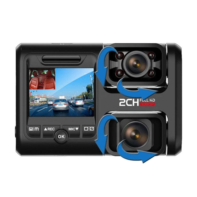 Z30 WiFi Dual-lens HD 2160P Non-light Night Vision 360-degree Panoramic Driving Recorder, Standar...