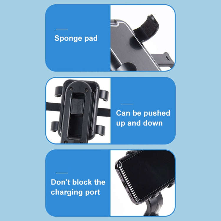 Universal Car Sucker Mobile Phone Holder (Black)