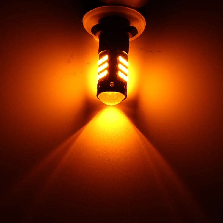 1 Pair H3 DC12V / 5W Car LED Fog Light with 42LEDs SMD-2016 Lamp Beads (Yellow Light)