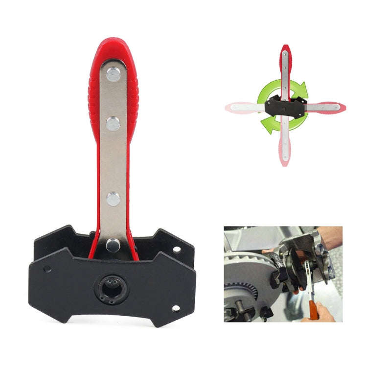 Car Ratchet Brake Piston Spreader Caliper Pad (Red)