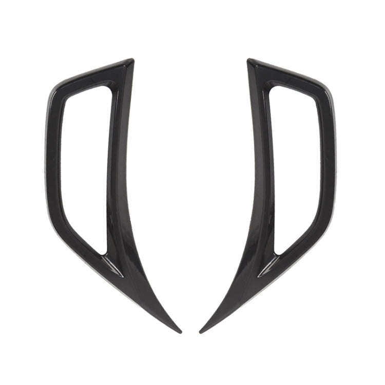 Car Fender Side Air Outlet Decorative Panel for Jeep Wrangler JL 2018-2020 (Black)