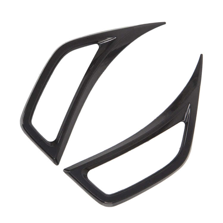 Car Fender Side Air Outlet Decorative Panel for Jeep Wrangler JL 2018-2020 (Black)