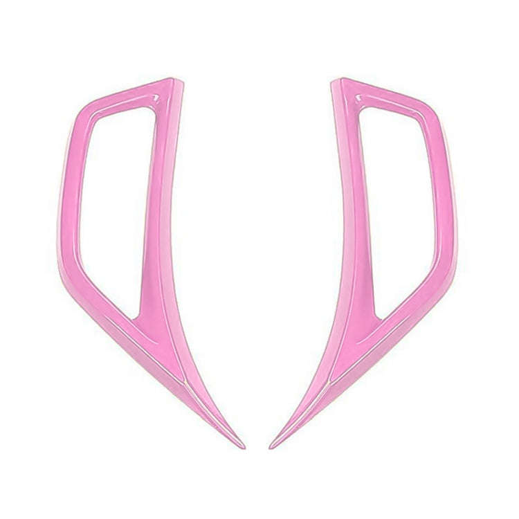 Car Fender Side Air Outlet Decorative Panel for Jeep Wrangler JL 2018-2020 (Pink)