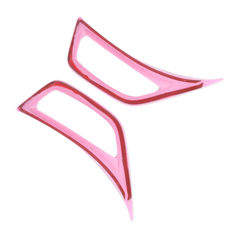 Car Fender Side Air Outlet Decorative Panel for Jeep Wrangler JL 2018-2020 (Pink)