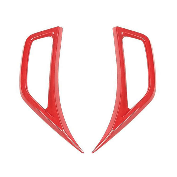 Car Fender Side Air Outlet Decorative Panel for Jeep Wrangler JL 2018-2020 (Red)