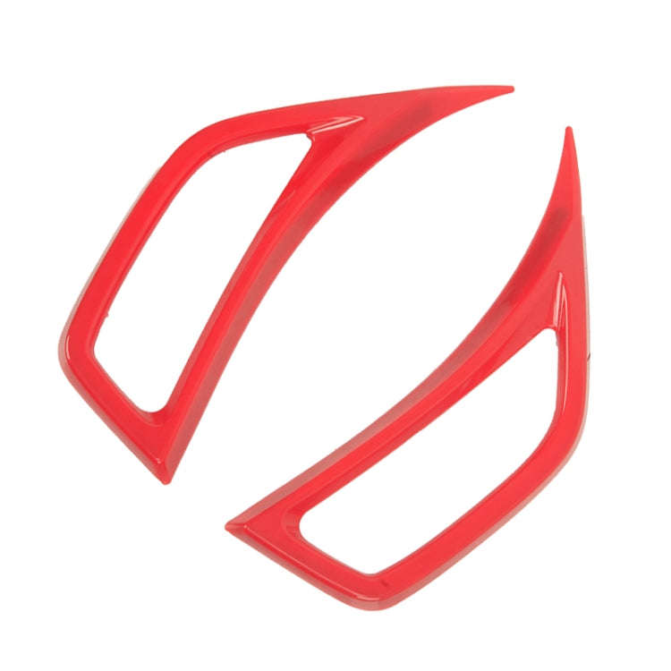 Car Fender Side Air Outlet Decorative Panel for Jeep Wrangler JL 2018-2020 (Red)