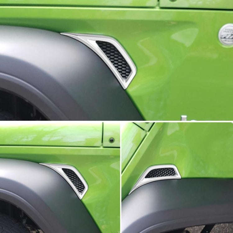 Car Fender Side Air Outlet Decorative Panel for Jeep Wrangler JL 2018-2020 (Mirror)