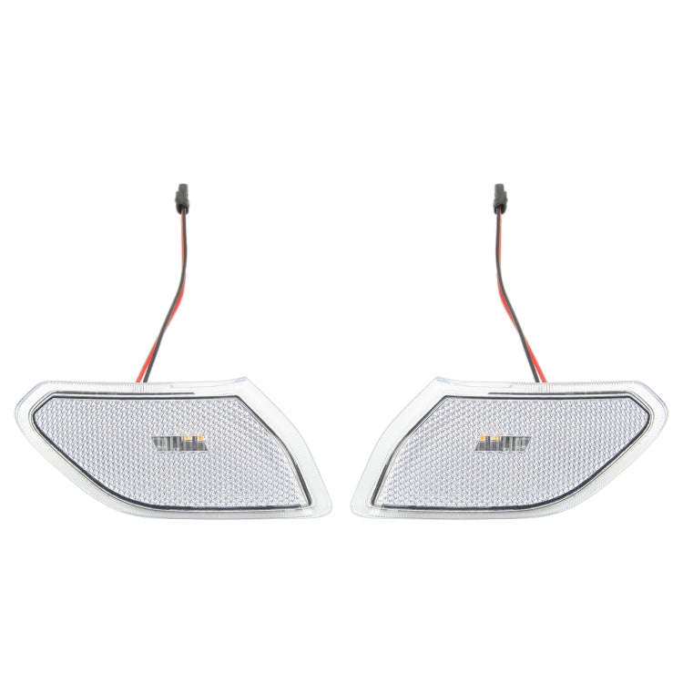 Car Transparent Wheel Eyebrow Side Light Turn Signal Leaf Plate Lamp for Jeep Wrangler JL 2018-