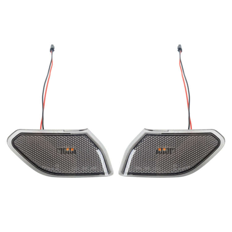 Car Black Wheel Eyebrow Side Light Turn Signal Leaf Plate Lamp for Jeep Wrangler JL 2018-