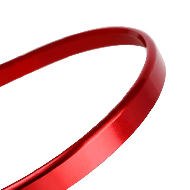 Car Headlight Switch Decorative Ring for Volkswagen Golf (Red)