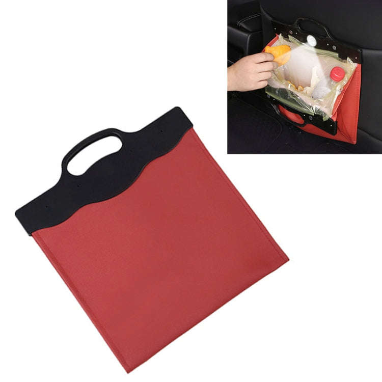 Car Multi-functional Hanging Front Trash Can with LED Light, 32 x 28cm (Wine Red)