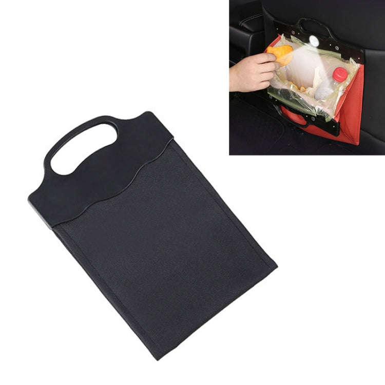 Car Multi-functional Hanging Front Trash Can with LED Light, 28 x 18cm (Black)