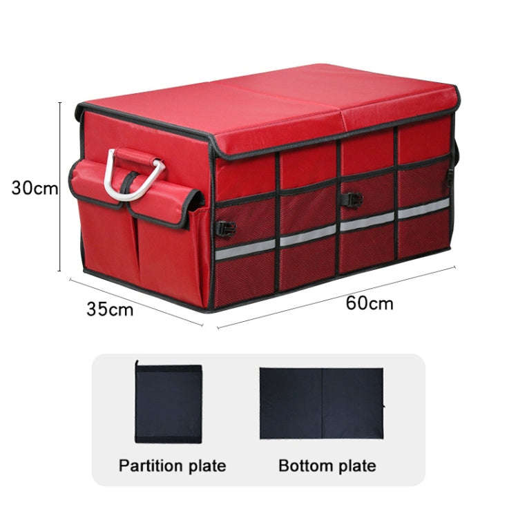 Car Trunk Foldable Storage Box, Capacity: 66L (Red)
