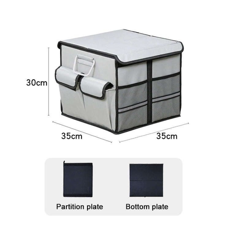 Car Trunk Foldable Storage Box, Capacity: 36L (Grey)