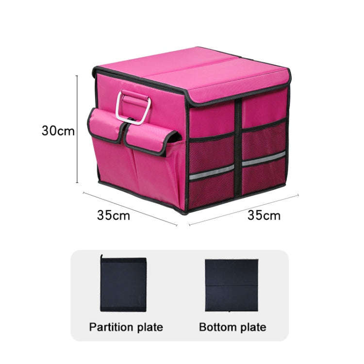 Car Trunk Foldable Storage Box, Capacity: 36L (Rose Red)