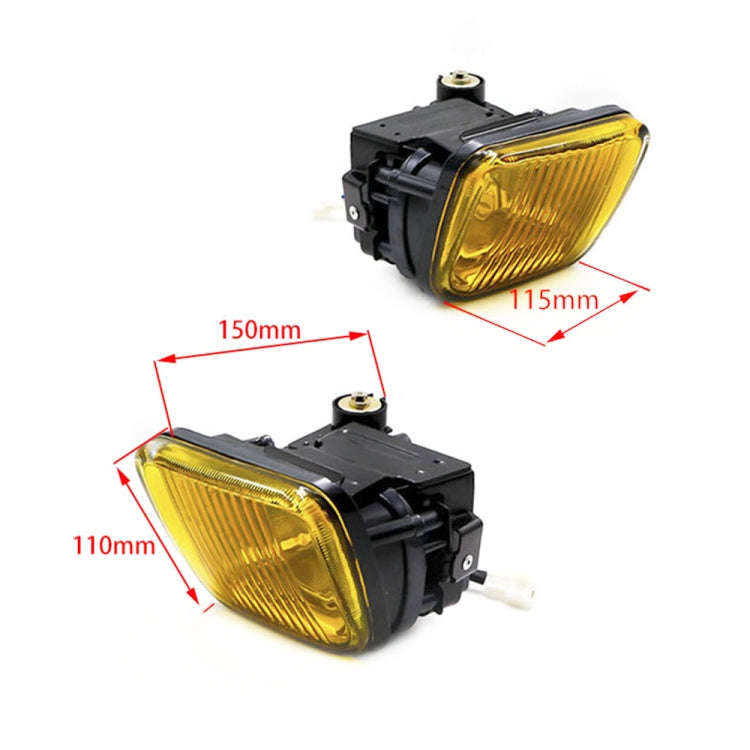 1 Pair Car Modified Front Fog Light for Honda Civic 1996-1998 (Yellow Light)