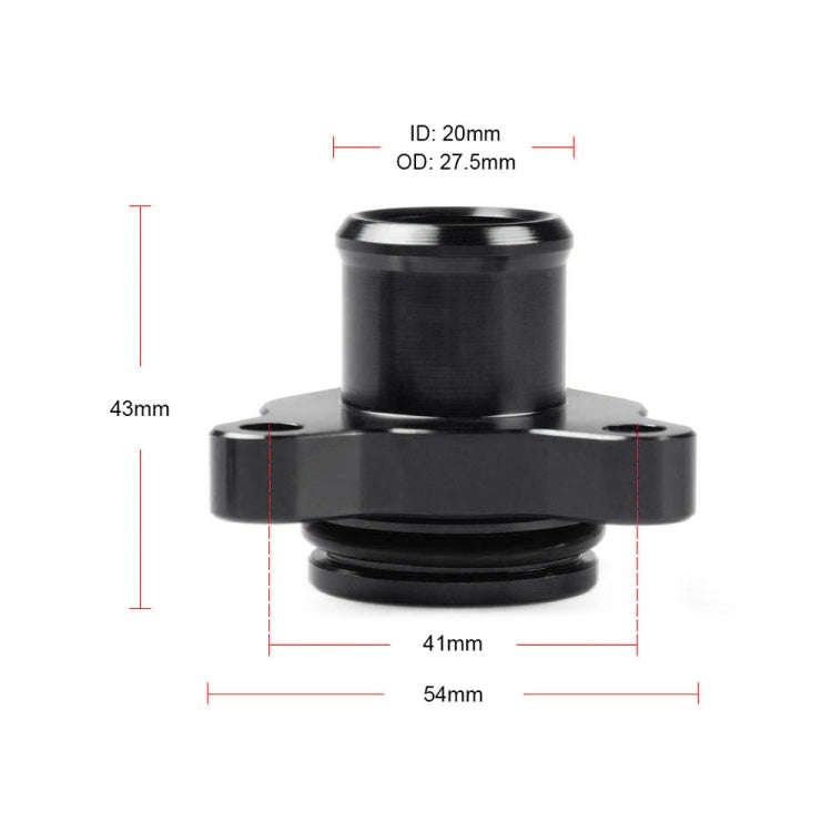 Car Water Hose Joint Pipe Adaptor with Clamps 11537541992 for BMW 335i (Black)