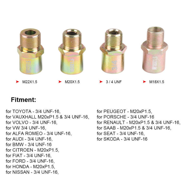 Car Modification Oil Temperature and Oil Pressure Gauge Adapter (Silver)