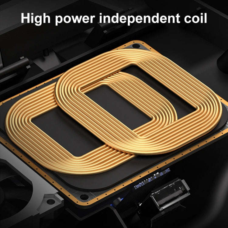 HFC-1051 Car Qi Standard Wireless Charger 15W / 10W Quick Charging for Audi Q5L 2018-2022, Left D...
