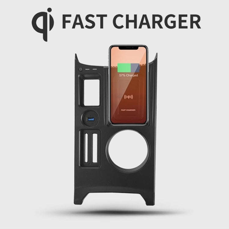 HFC-1053 Car Qi Standard Wireless Charger 15W / 10W Quick Charging for Audi A3 2021-2022, Left Dr...
