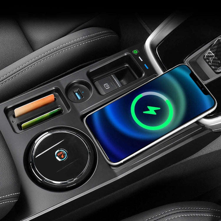 HFC-1053 Car Qi Standard Wireless Charger 15W / 10W Quick Charging for Audi A3 2021-2022, Left Dr...