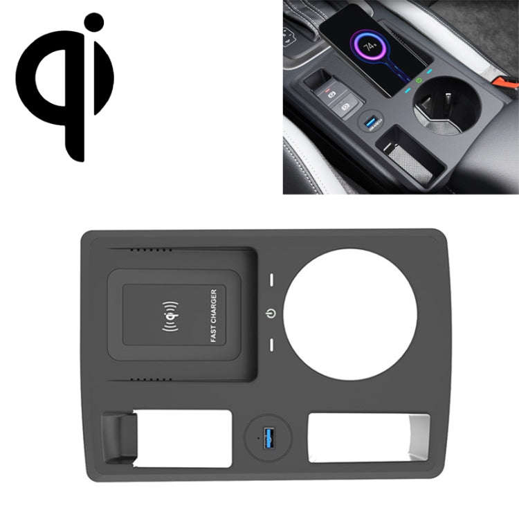 HFC-1054 Car Qi Standard Wireless Charger 15W / 10W Quick Charging for Audi Q3 2019-2022, Left Dr...