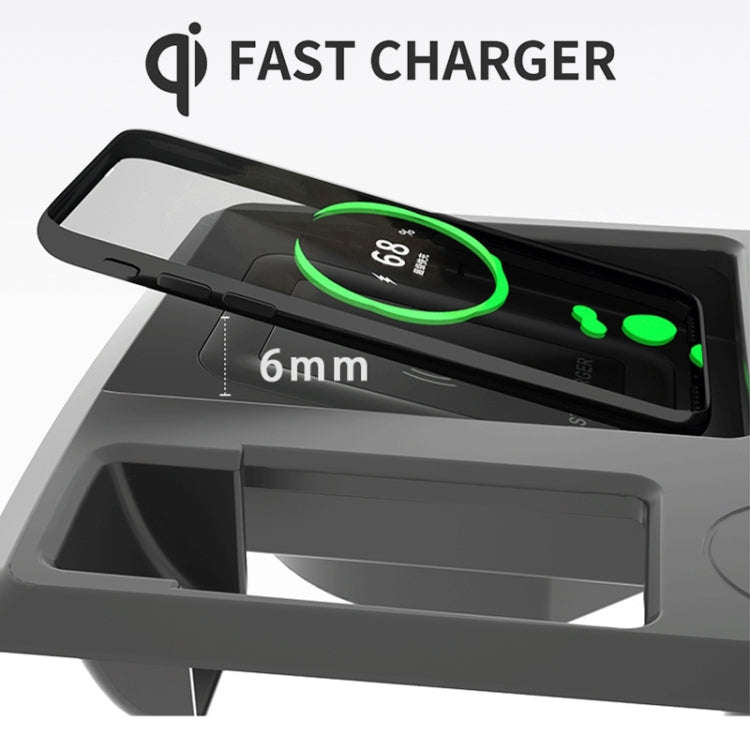 HFC-1054 Car Qi Standard Wireless Charger 15W / 10W Quick Charging for Audi Q3 2019-2022, Left Dr...