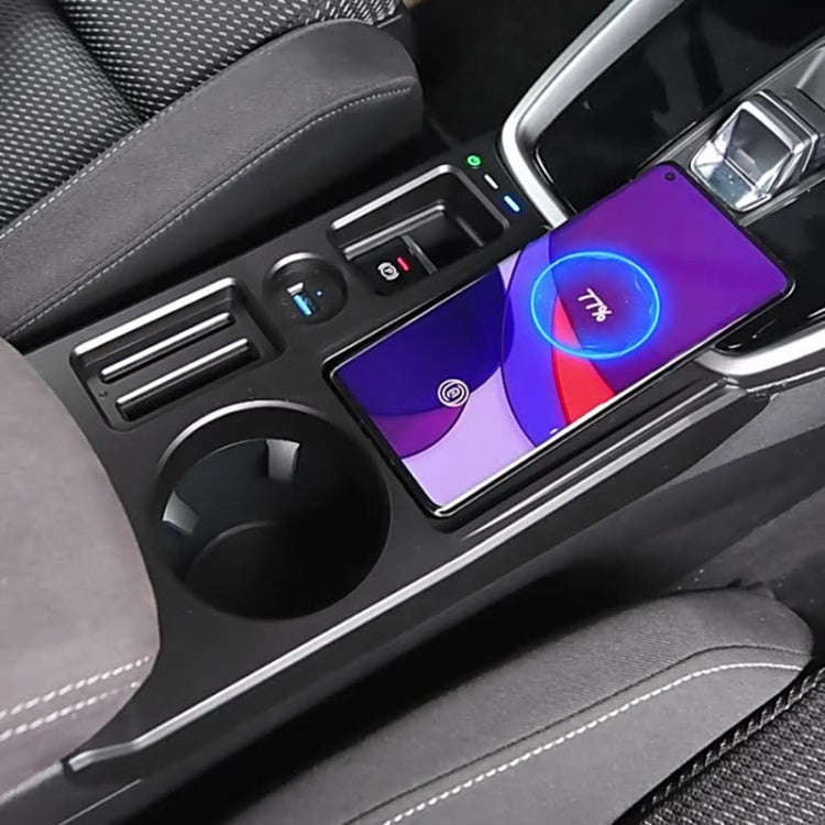 HFC-1054 Car Qi Standard Wireless Charger 15W / 10W Quick Charging for Audi Q3 2019-2022, Left Dr...