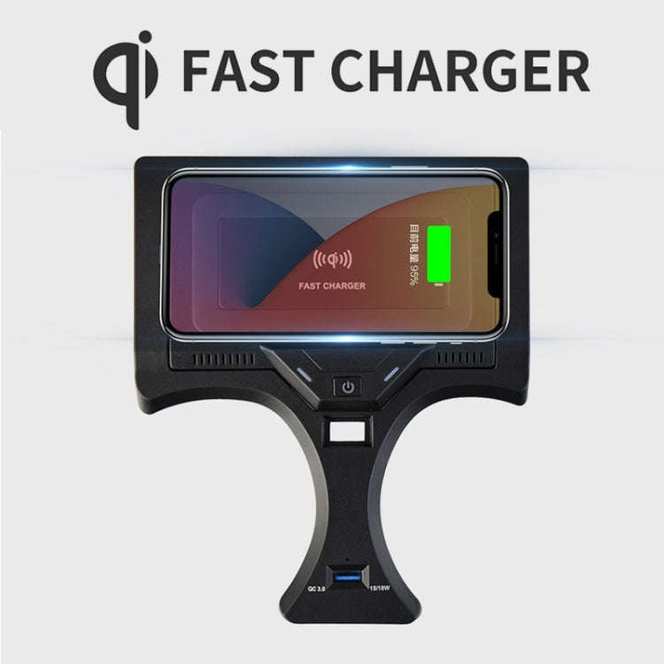 HFC-1017 Car Qi Standard Wireless Charger 10W Quick Charging for BMW 3 Series 2020-2022, Left Dri...