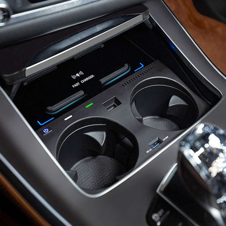 HFC-1018 Car Qi Standard Wireless Charger 10W Quick Charging for BMW X6 2020-2022, Left and Right...