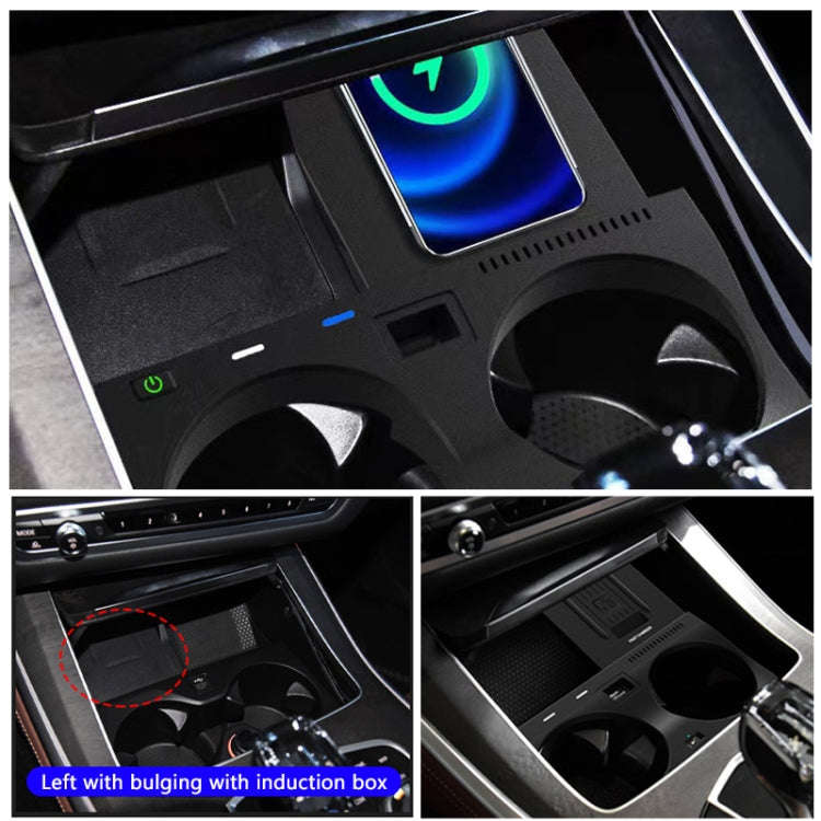 HFC-1019 Car Qi Standard Wireless Charger 10W Quick Charging for BMW X6 2020-2022, Left Driving