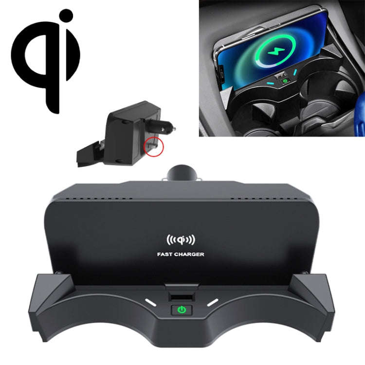 HFC-1014 Car Qi Standard Wireless Charger 10W Quick Charging for BMW X1 2020-2022, Left Driving w...