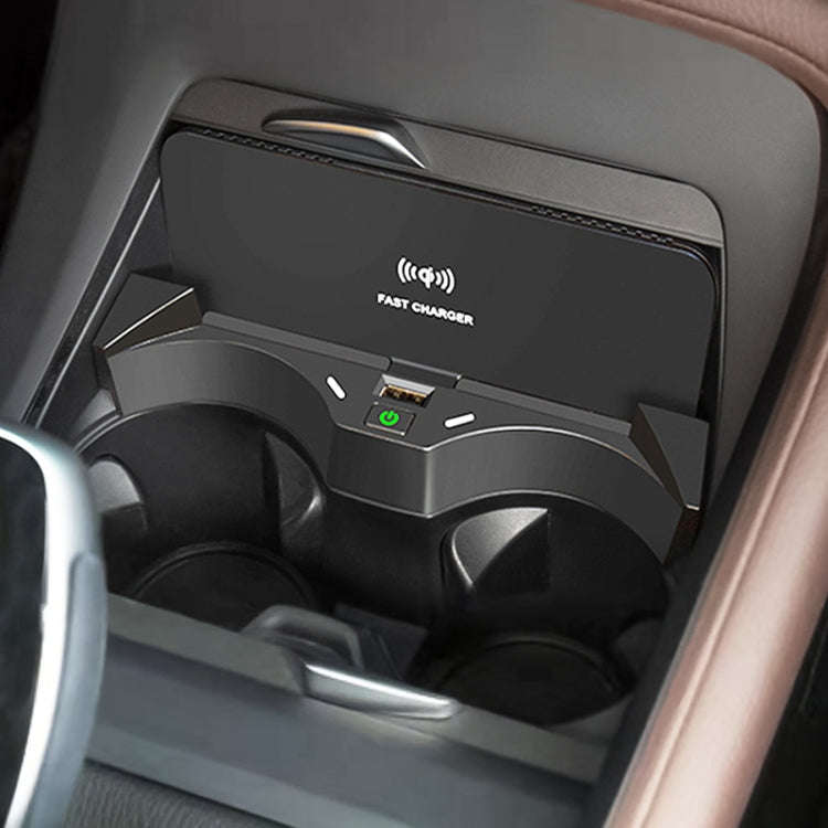 HFC-1014 Car Qi Standard Wireless Charger 10W Quick Charging for BMW X1 2020-2022, Left Driving w...